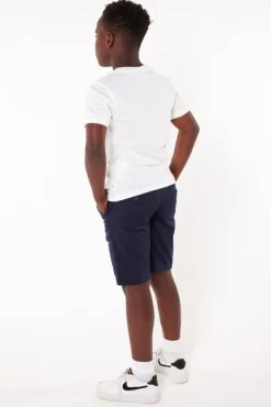 T-shirts & Polo's<America Today T-shirt Elliot JR White/blue|TrueBlue|Mud|Lightyellow