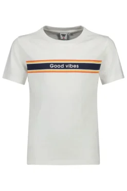 T-shirts & Polo's<America Today T-shirt Elliot JR White/blue|TrueBlue|Mud|Lightyellow