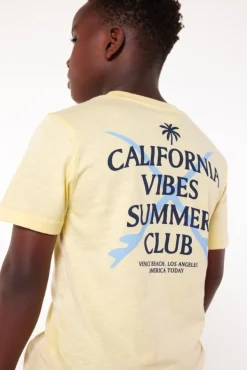 T-shirts & Polo's<America Today T-shirt Elliot JR White/blue|TrueBlue|Mud|Lightyellow