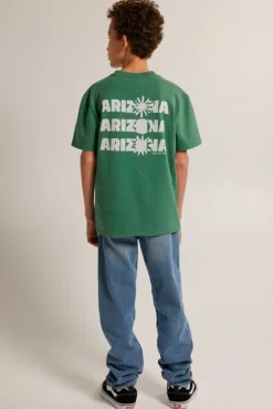 T-shirts & Polo's<America Today T-shirt Elliot JR Dullblack|Greencast|Offwhite