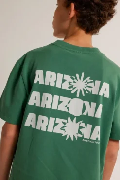 T-shirts & Polo's<America Today T-shirt Elliot JR Dullblack|Greencast|Offwhite