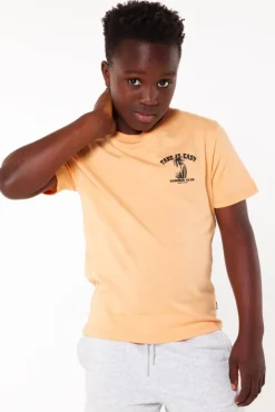 T-shirts & Polo's<America Today T-shirt Elliot JR White/blue|TrueBlue|Mud|Lightyellow