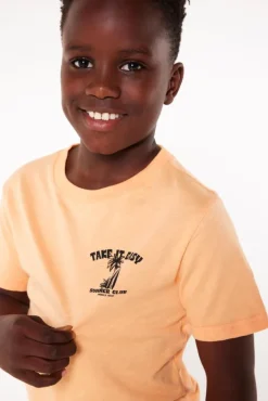 T-shirts & Polo's<America Today T-shirt Elliot JR White/blue|TrueBlue|Mud|Lightyellow