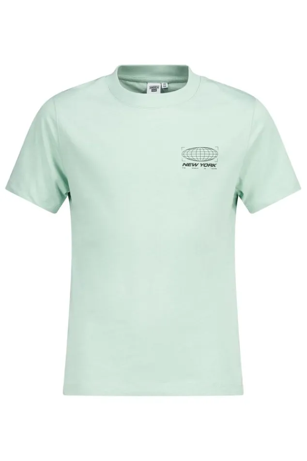 T-shirts & Polo's<America Today T-shirt Elvin JR Black|Softgreen