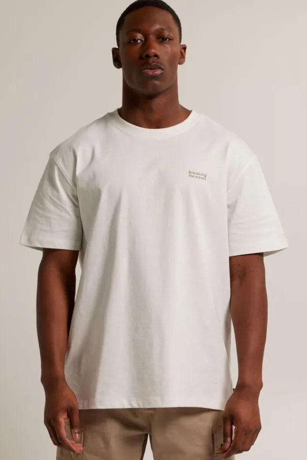 T-shirts & Polo's<America Today T-shirt Esper Cement|Washedblue|Offwhite