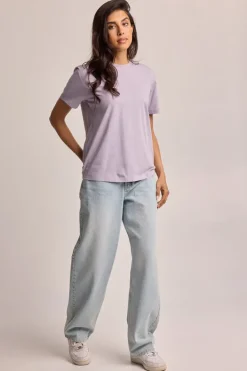 Ondergoed & Lounge<America Today T-shirt Esther Frenchblue|Oatmeal|Cascade|Lilac/purple