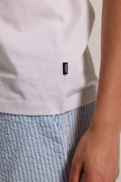 Ondergoed & Lounge<America Today T-shirt Esther Black|White