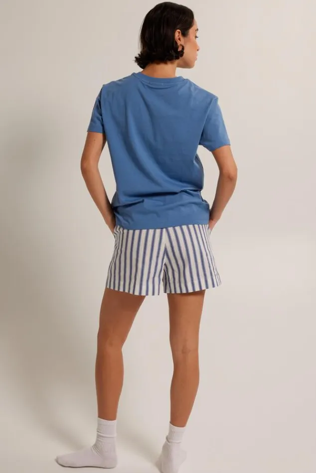 Ondergoed & Lounge<America Today T-shirt Esther Frenchblue|Oatmeal|Cascade|Lilac/purple