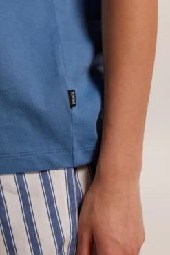 Ondergoed & Lounge<America Today T-shirt Esther Frenchblue|Oatmeal|Cascade|Lilac/purple