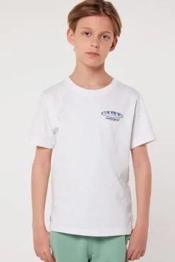 T-shirts & Polo's<America Today T-shirt Ewan Jr TrueBlue|Lightgreen|Offwhite