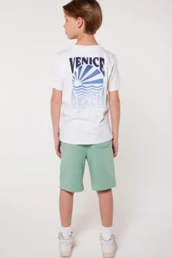 T-shirts & Polo's<America Today T-shirt Ewan Jr TrueBlue|Lightgreen|Offwhite