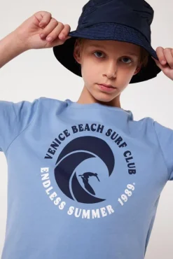 T-shirts & Polo's<America Today T-shirt Ewan Jr TrueBlue|Lightgreen|Offwhite