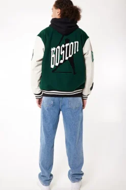 Varsity jackets|Jassen<America Today Varsity jacket Boston Joah Green|Black