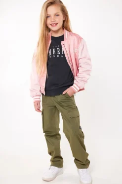 Jassen<America Today Varsity jacket Joelle JR Darkrose