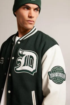 Varsity jackets|Jassen<America Today Varsity jacket Julian Black|Midnightgreen