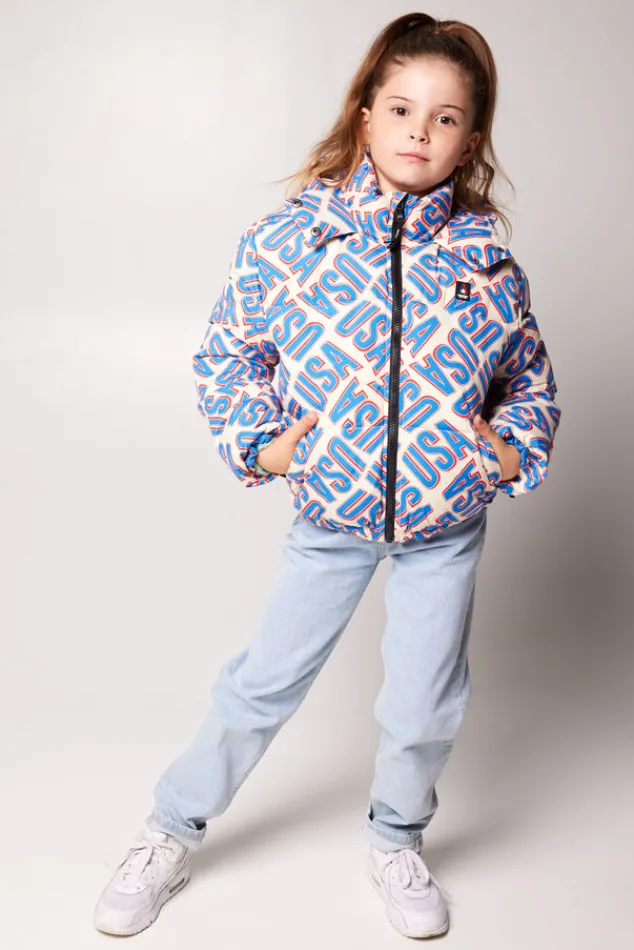 Jassen<America Today Winterjas Julia JR Offwhite